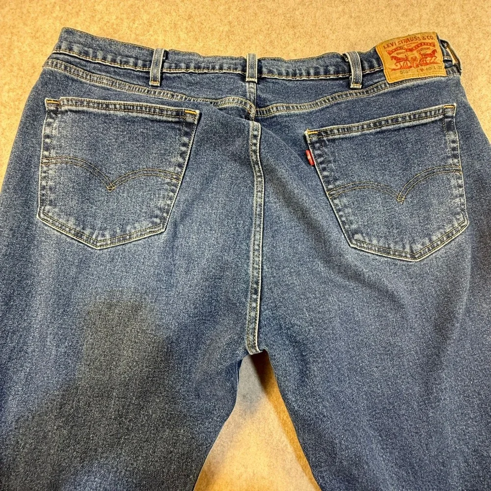 Levis 505 Regular Fit Straight Leg Jeans Mens 40x32 Blue Denim Medium Wash 00505